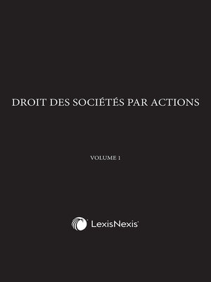 cover image of Droit des sociétés par actions